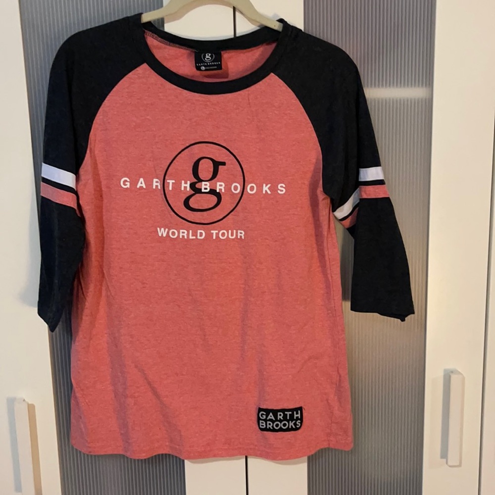 Garth Brooks World Tour Baseball T-shirt Size L